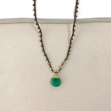 Load image into Gallery viewer, Adella Necklace - Aventurine and Chocolate