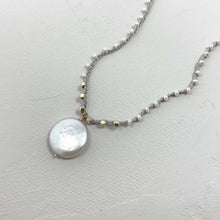 Load image into Gallery viewer, Adella Necklace - Pearl and Sand