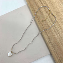 Load image into Gallery viewer, Adella Necklace - Pearl and Sand