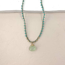 Load image into Gallery viewer, Adella Necklace - Prehnite and Teal