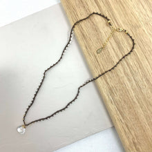 Load image into Gallery viewer, Adella Necklace - Quartz and Chocolate