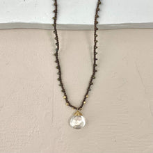 Load image into Gallery viewer, Adella Necklace - Quartz and Chocolate