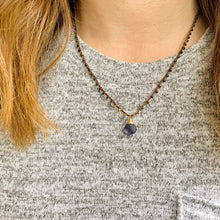 Load image into Gallery viewer, Adella Necklace - Aventurine and Chocolate