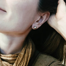 Load image into Gallery viewer, Frosted Sphere Studs - Silver