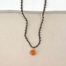 Load image into Gallery viewer, Adella Necklace - Carnelian and Chocolate