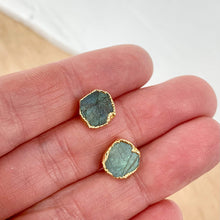 Load image into Gallery viewer, Rough Labradorite Studs