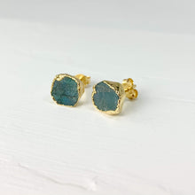 Load image into Gallery viewer, Rough Labradorite Studs