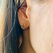 Load image into Gallery viewer, Rough Ruby Studs