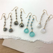 Load image into Gallery viewer, Stone Drop Earring - Gold