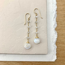 Load image into Gallery viewer, Stone Drop Earring - Gold