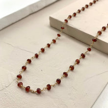 Load image into Gallery viewer, The Stone Chain - Garnet
