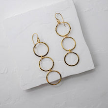Load image into Gallery viewer, Triple Loop Earring - Gold