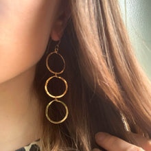 Load image into Gallery viewer, Triple Loop Earring - Gold