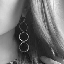 Load image into Gallery viewer, Triple Loop Earring - Silver