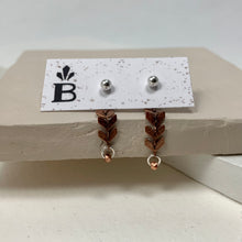 Load image into Gallery viewer, Chevron Ear Jacket Earrings
