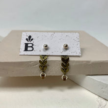 Load image into Gallery viewer, Chevron Ear Jacket Earrings