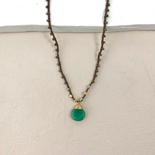 Load image into Gallery viewer, Adella Necklace - Aventurine and Chocolate
