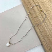 Load image into Gallery viewer, Adella Necklace - Pearl and Sand
