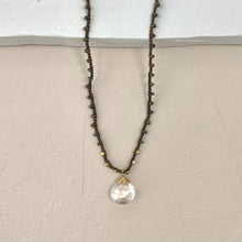Load image into Gallery viewer, Adella Necklace - Quartz and Chocolate
