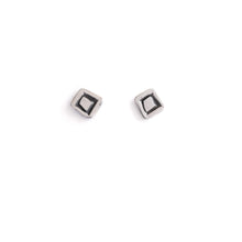 Load image into Gallery viewer, Diamond Print Stud - Silver

