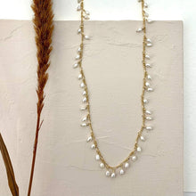 Load image into Gallery viewer, Fringe Necklace - Pearl
