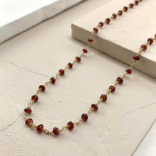 Load image into Gallery viewer, The Stone Chain - Garnet
