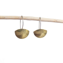 Load image into Gallery viewer, Waning Gibbous Earrings - Brass
